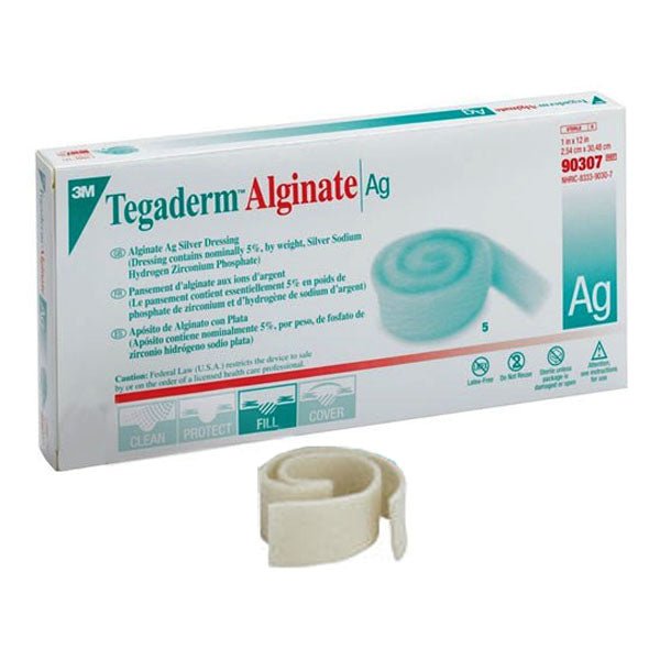 BX/5 - 3M&trade; Tegaderm&trade; Alginate Ag Silver Dressing, 1" x 12" Rope - Best Buy Medical Supplies