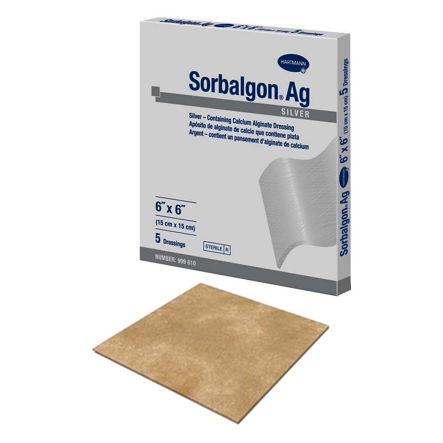 BX/5 - Hartmann Sorbalgon&reg; Silver Calcium Alginate Dressing, Sterile, 6" x 6" - Best Buy Medical Supplies