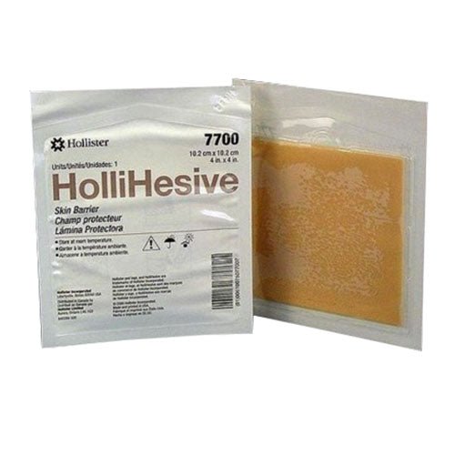 BX/5 - Hollister Hollihesive&reg; Ostomy Skin Barrier, Standard Wear, 4" x 4" - Best Buy Medical Supplies