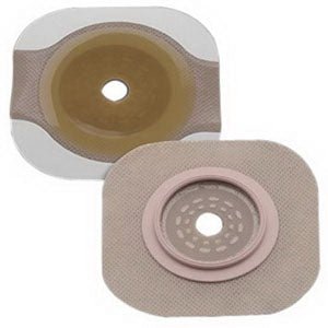 BX/5 - Hollister New Image&reg; Flextend&reg; Up to 3-1/2" Cut-to-Fit Flat Skin Barrier, 4" Flange, Tape Border, Yellow - Best Buy Medical Supplies