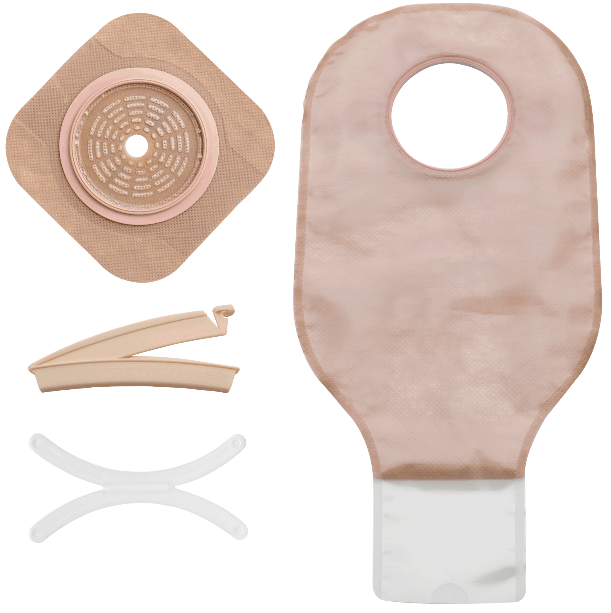 BX/5 - Hollister New Image&reg; Two-Piece Non-Sterile Drainable Colostomy/Ileostomy Kit 3-1/2" Stoma Opening, Integrated Closure, Ultra Clear - Best Buy Medical Supplies
