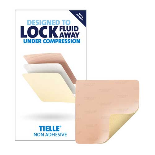 BX/5 - KCI Tielle&trade; Non-Adhesive Hydropolymer Foam Dressing, 8-1/4" x 8-5/8" - Best Buy Medical Supplies