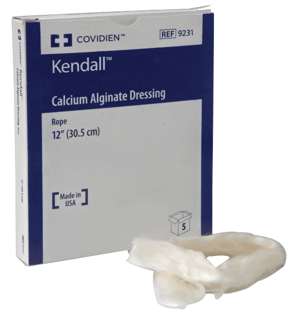 BX/5 - Kendall Curasorb&trade; Calcium Alginate Dressing, Sterile, 24" Rope - Best Buy Medical Supplies