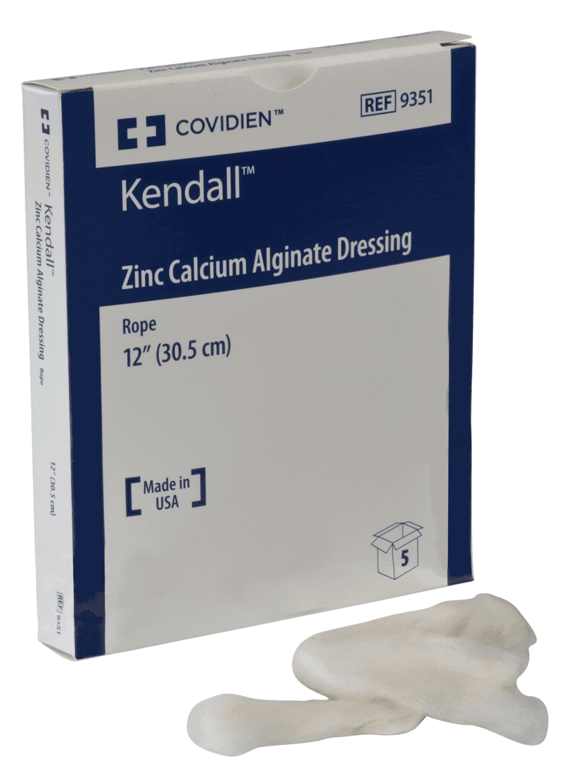BX/5 - Kendall Curasorb&trade; Zinc Calcium Alginate Dressing, 12" Rope - Best Buy Medical Supplies