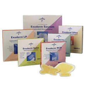 BX/5 - Medline&reg; Industries Exuderm&reg; Regulated Colloidal Dispersion Hydrocolloid Dressing, Sterile, Low Profile 6" x 6" - Best Buy Medical Supplies