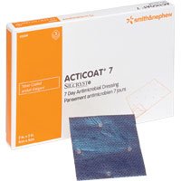 BX/5 - Smith & Nephew Acticoat&reg; Seven Day Antimicrobial Barrier Wound Dressing, Low Adherent 6" x 6" - Best Buy Medical Supplies