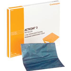 BX/5 - Smith & Nephew Acticoat&trade; Antimicrobial Barrier Burn Dressing with Nanocrystalline Silver 5" x 5" - Best Buy Medical Supplies