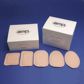 BX/50 - Austin Medical AMPatch Stoma Cap 7/8" x 1-1/4" Rectangular Center Hole with Paper Backing , 3" x 4-1/4", 100 High Absorbency, Latex-free, Hypoallergenic - Best Buy Medical Supplies