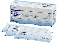 BX/50 - Derma Sciences Suture Strip&reg; Plus Flexible Wound Closure Strips, 1/8" x 3" - Best Buy Medical Supplies