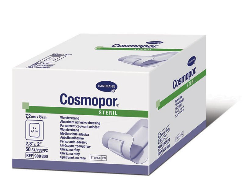 BX/50 - Hartmann-Conco Cosmopore&reg; Sterile Adhesive Wound Dressing 2-4/5" x 2" - Best Buy Medical Supplies