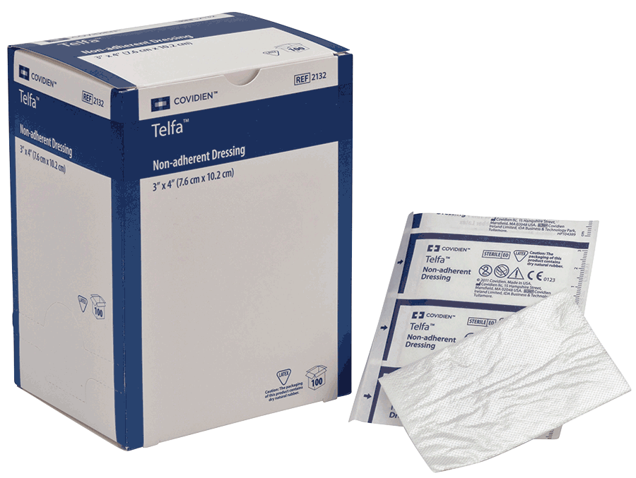 BX/50 - Kendall Telfa™ Ouchless Non-Adherent Dressing, 3" x 8" - Replaces 55CDDS38S - Best Buy Medical Supplies