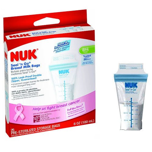 BX/50 - Nuk&reg; Seal ‘n Go&reg; Breast Milk Storage Bag, 6 oz Capacity - Best Buy Medical Supplies