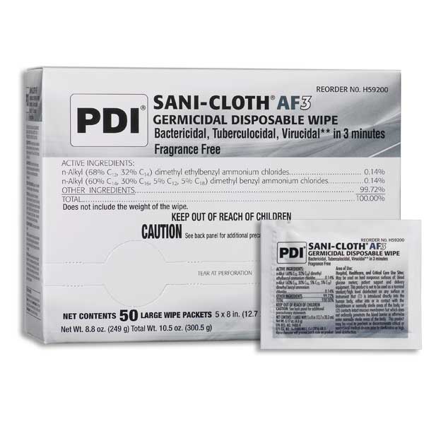 BX/50 - PDI Sani-Cloth&reg; AF3 Wipe Large - Best Buy Medical Supplies
