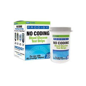 BX/50 - Prodigy No Coding Test Strips 3m, For use with all Prodigy meters - Best Buy Medical Supplies