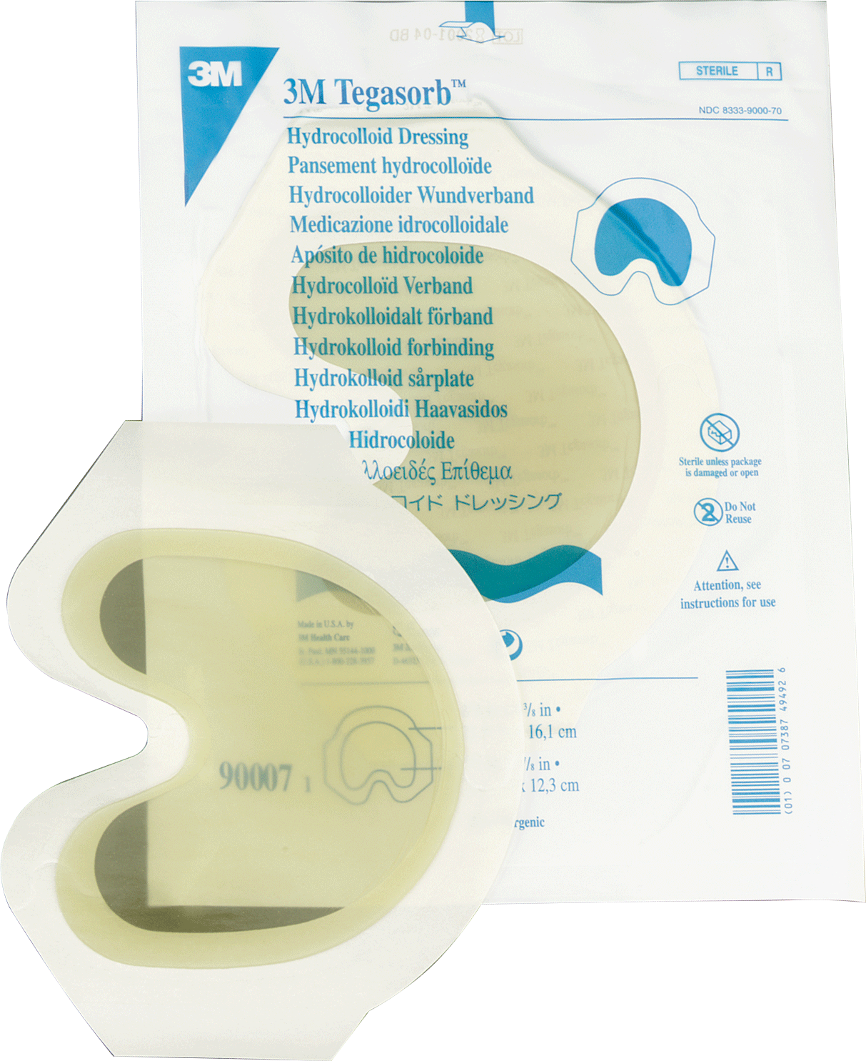 BX/6 - 3M Tegaderm&trade; Hydrocolloid Dressing with Outer Clear Adhesive 6-3/4" x 6-3/8" Sacral - Best Buy Medical Supplies