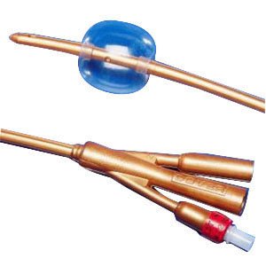 CA/10 - Kendall Dover&trade; Silver-Coated Silicone Foley Catheter, Two-Way, 5cc Balloon Capacity, 24Fr OD - Best Buy Medical Supplies