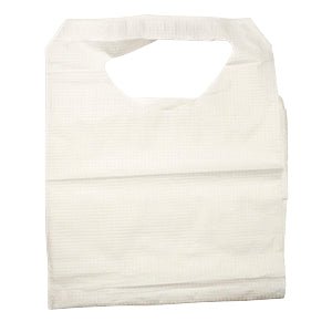 CA/300 - Dynarex Adult Lap Bibs with Tie-On 16" x 33" 1-Ply Tissue/Poly Construction - Best Buy Medical Supplies