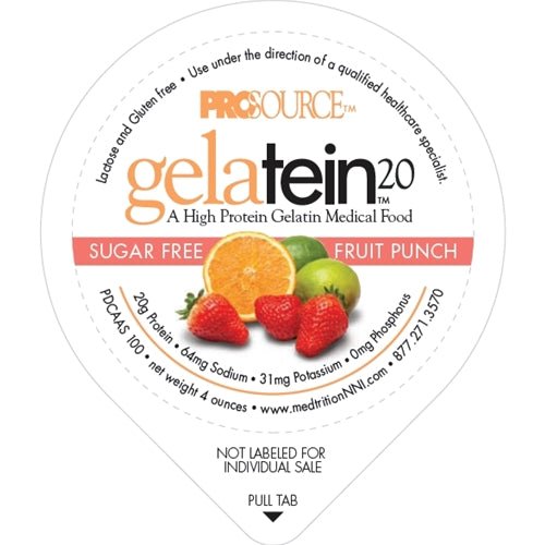 CA/36 - Prosource Gelatin 20 Fruit Punch Protein, 4 oz. Cup, 88 Cal - Best Buy Medical Supplies