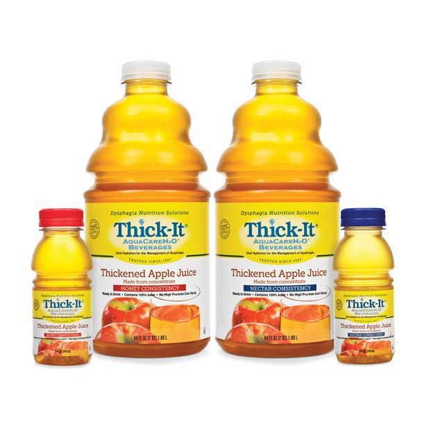 CA/4 - Thick-It AquaCare H2O Thickened Apple Juice Honey Consistency, 1/2 Gallon - Best Buy Medical Supplies