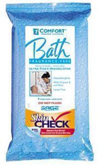 CA/44 - Sage Products Fragrance-Free Comfort Bath&reg; Cleansing Washcloths, Heavyweight - Best Buy Medical Supplies