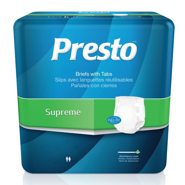 CA/48 - Presto® Maximum Absorbency Brief, 2XL (63' to 69' Waist) Green - Best Buy Medical Supplies