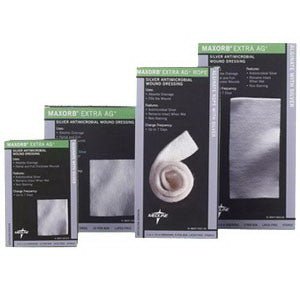 CA/50 - Medline Maxorb&reg; Extra Ag Silver Alginate Sheet Dressing, 4" x 4-3/4" - Best Buy Medical Supplies