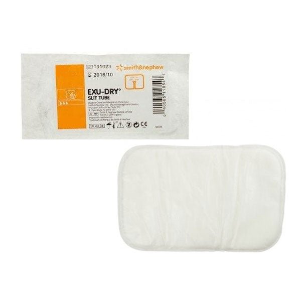 CA/50 - Smith & Nephew Exu-Dry&reg; Anti-Shear Absorbent Slit Tube Dressing, 2" x 3" - Best Buy Medical Supplies