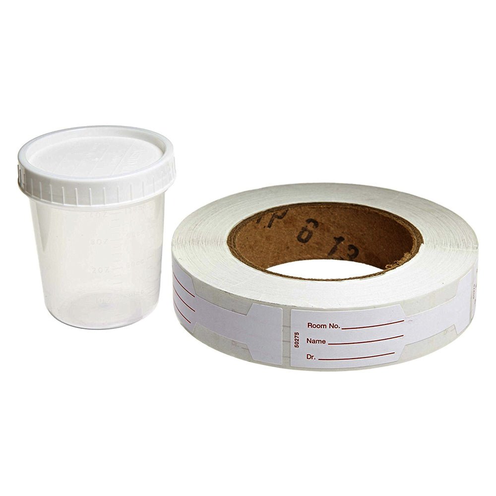 CA/500 - Kendall General Purpose Specimen Collection Container, Cup, Non-Sterile, Pre-Capped with White Cap, Positive Seal Indicator, Bulk, 4 oz Capacity - Best Buy Medical Supplies