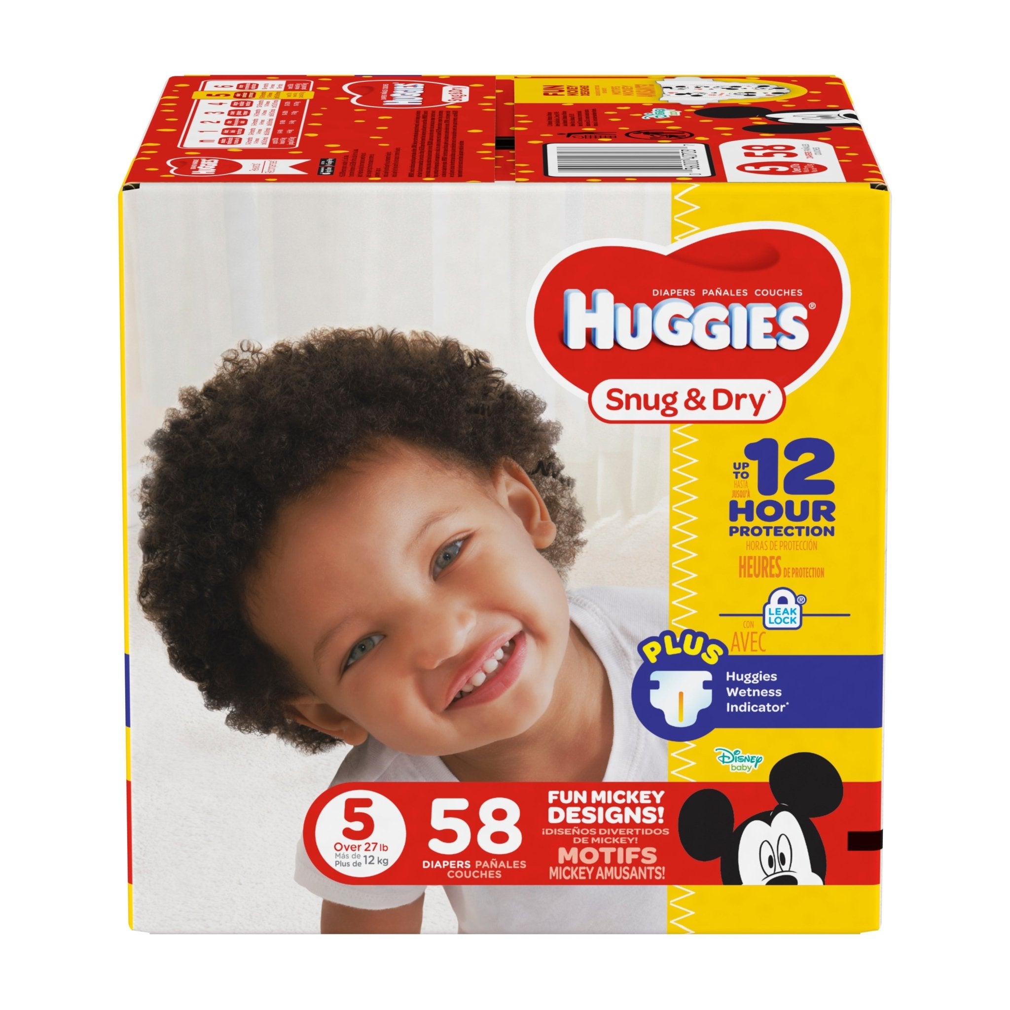 CA/58 - HUGGIES Snug &amp; Dry Diapers, Size 5, 58 Count (Packaging May Vary) - Discontinued By Manufacturer - Best Buy Medical Supplies