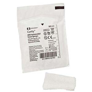 CA/600 - Curity&trade; AMD Antimicrobial Gauze Sponge 4" x 4", 12-Ply Sterile, 2s in Tray, Non-Adhesive - Best Buy Medical Supplies