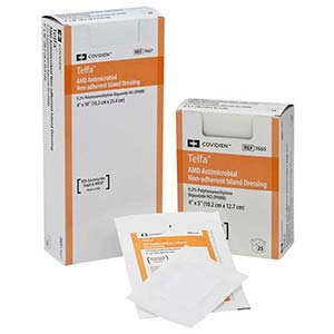 CA/600 - Kendall Telfa™ AMD Antimicrobial Dressing, Sterile, Non-Adherent, 1s, 3" x 8" - Best Buy Medical Supplies