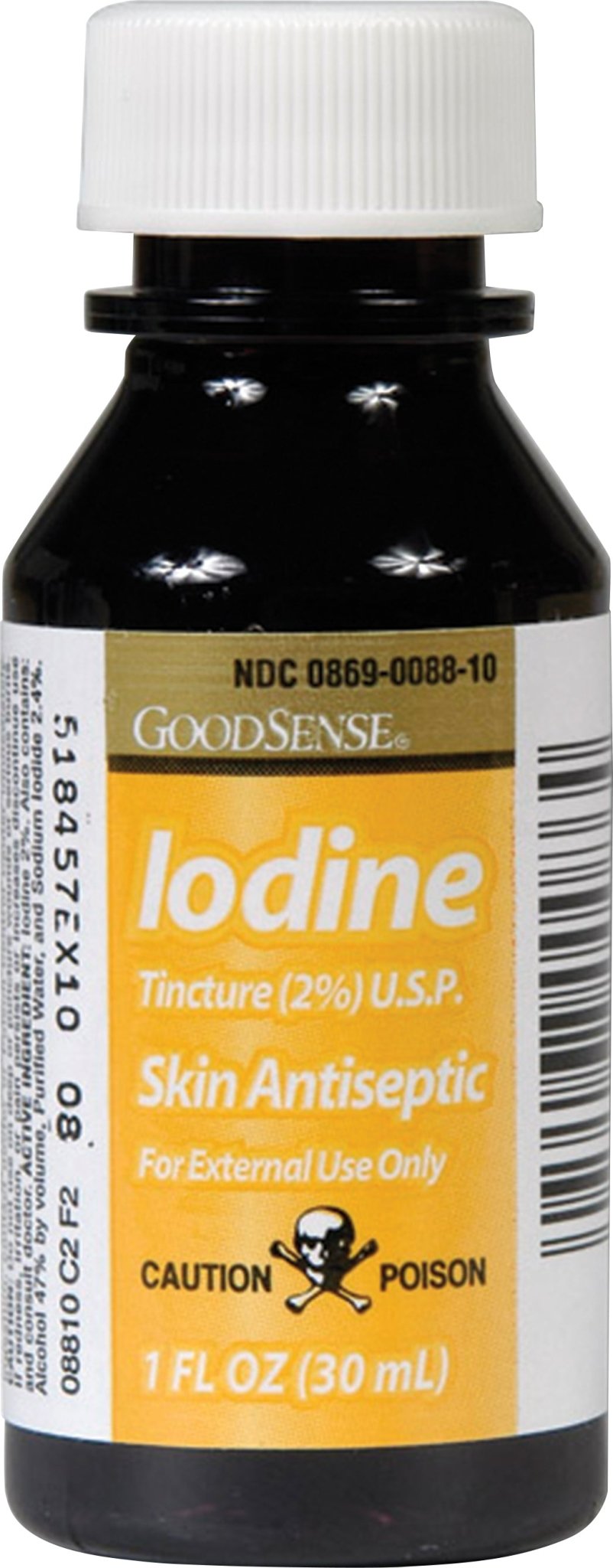 EA/1 - 2% Iodine Tincture Skin Antiseptic, 1 oz. - Best Buy Medical Supplies