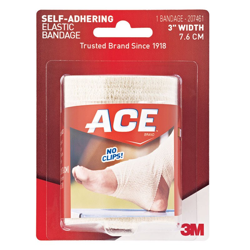 EA/1 - 3M Ace&reg; Self-adhering Bandage 3" x 4-1/5 ft, 1-2/5 yds, Latex-free - Best Buy Medical Supplies