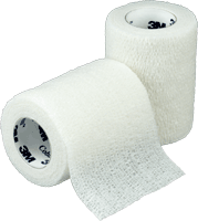 EA/1 - 3M Coban&trade; Self-Adherent Wrap, Lightweight, Latex, Non-Sterile 3" x 5 yds, White - Best Buy Medical Supplies