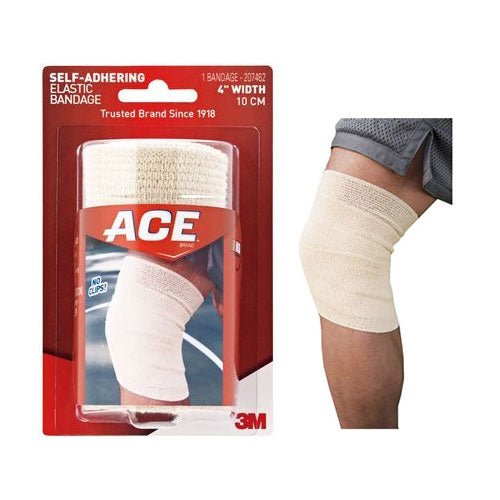 EA/1 - 3M&trade; ACE&trade; Self-Adhering Athletic Bandage, 4" x 5yd Stretched, Tan - Best Buy Medical Supplies
