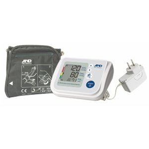 EA/1 - A&D Medical Upper Arm Automatic Blood Pressure Monitor with AD Adapter and AccuFit&trade; Plus Cuff - Best Buy Medical Supplies