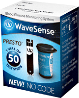 EA/1 - AgaMatrix WaveSense&trade; Presto&trade; End-Fill Blood Glucose Test Strip - Best Buy Medical Supplies