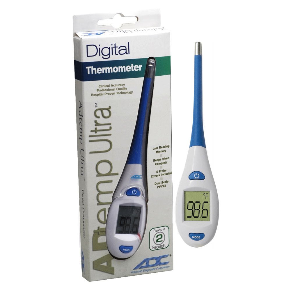 EA/1 - American Diagnostic Corporation Adtemp&trade; Ultra Fast Read Digital Medical Thermometer, 5" x 3/4" x 3/8" - Best Buy Medical Supplies
