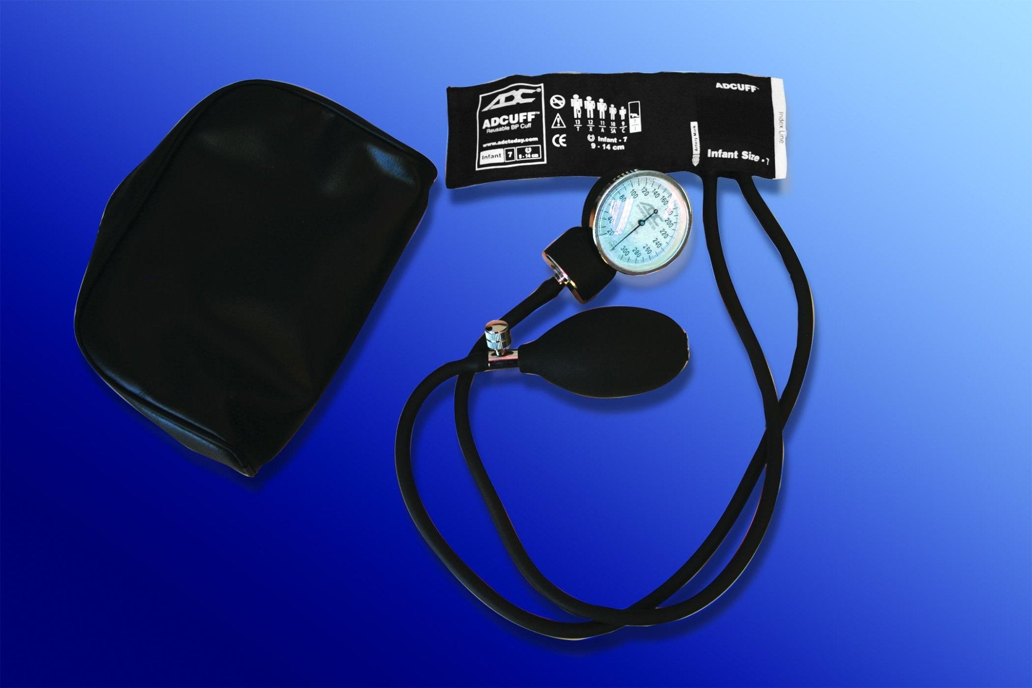 EA/1 - American Diagnostic Prosphyg&trade; 760 Series Infant Aneroid Sphygmomanometer, Black - Best Buy Medical Supplies