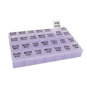 EA/1 - Apex Mediplanner&reg; Deluxe/II 7-Day Pill Organizer Tray, Standard - Best Buy Medical Supplies