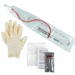 EA/1 - Bard Intermittent Catheter Kit, 14Fr, Touchless® Red Rubber, Female, 550cc Collection Chamber, Glove - Best Buy Medical Supplies
