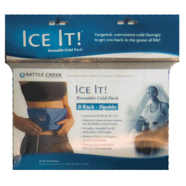 EA/1 - Battle Creek Ice It!&reg; ColdComfort&trade; Cold Therapy Refill - B-Pack Double 6" x 9" Vinyl - Best Buy Medical Supplies