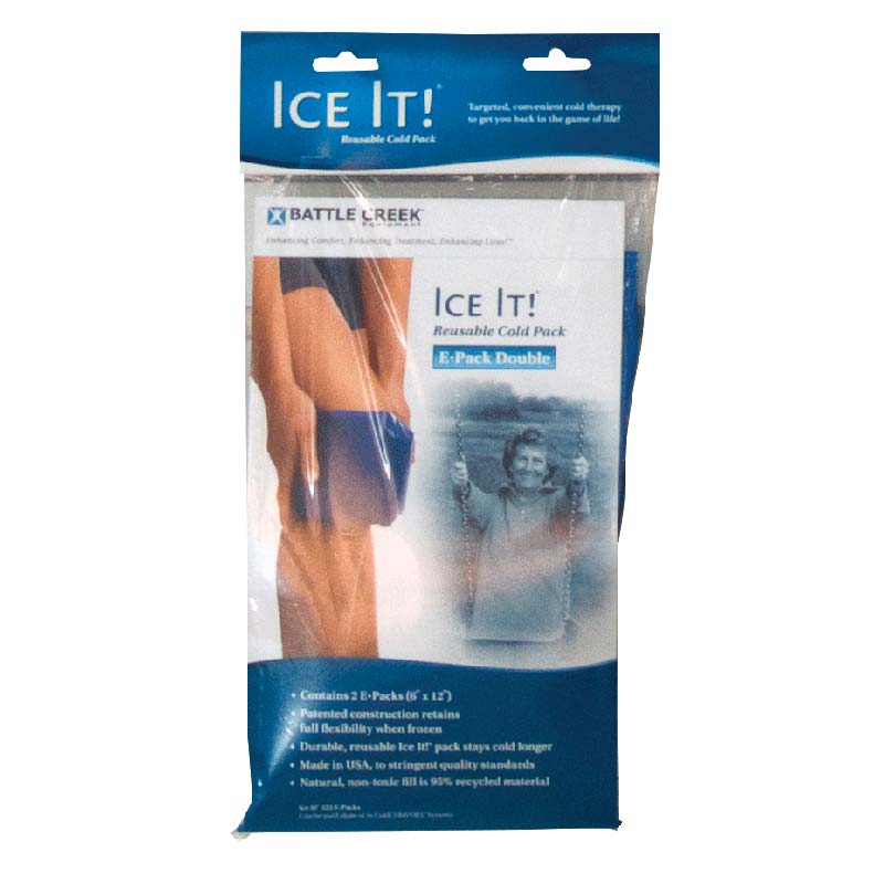 EA/1 - Battle Creek Ice It!&reg; ColdComfort&trade; Cold Therapy Refill - E-Pack Double, 6" x 12" Vinyl - Best Buy Medical Supplies