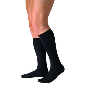EA/1 - BSN Jobst&reg; Men's CasualWear Knee-High Extra-Firm Compression Socks, Closed Toe, Large Full Calf, Black - Best Buy Medical Supplies