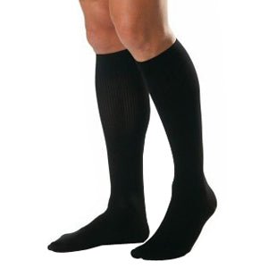 EA/1 - BSN Jobst&reg; Men's CasualWear, Knee-High Extra-Firm Compression Socks, Closed Toe, XL Full Calf, Black - Best Buy Medical Supplies