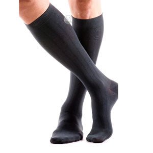 EA/1 - BSN Jobst&reg; Men's CasualWear Knee-High Moderate Compression Sock, Closed Toe, Moderate Compression, Large, Black - Best Buy Medical Supplies