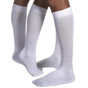 EA/1 - BSN Jobst&reg; Unisex ActiveWear Knee-High Moderate Compression Socks, Closed Toe, Large, Cool White - Best Buy Medical Supplies