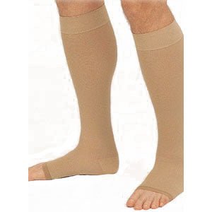 EA/1 - BSN Jobst&reg; Unisex Relief Knee-High Extra Firm Compression Stockings, Open Toe, XL, Beige - Best Buy Medical Supplies