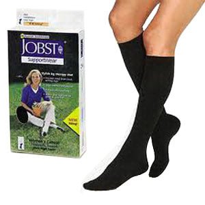 EA/1 - BSN Jobst&reg; Unisex SensiFoot&trade; Diabetic Knee-High Mild Compression Socks, Closed Toe, Large, Black - Best Buy Medical Supplies