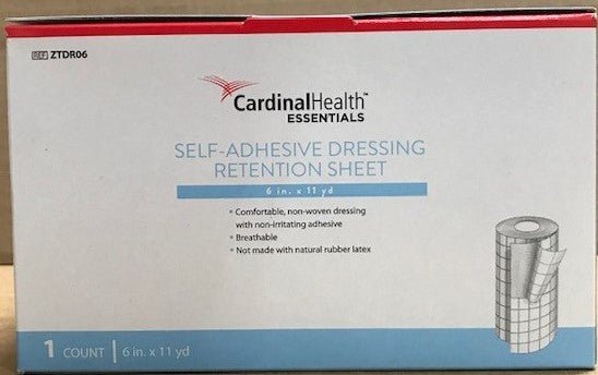 EA/1 - Cardinal Health Essentials Self-Adhesive Dressing Retention Sheet 6" x 11 yds. - Best Buy Medical Supplies